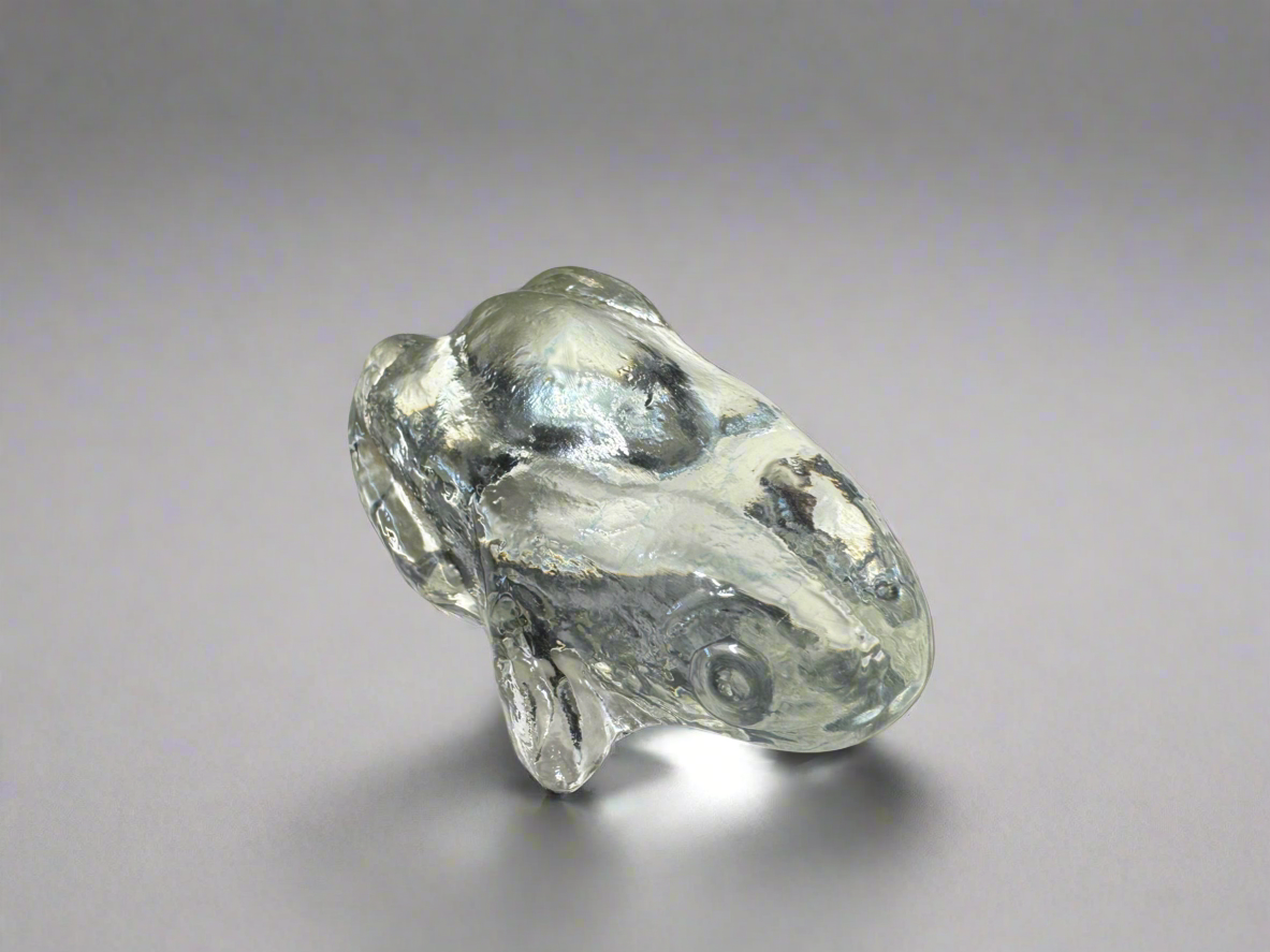 Molded Glass Toad Paperweight/Decoration