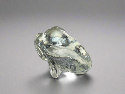 Molded Glass Toad Paperweight/Decoration