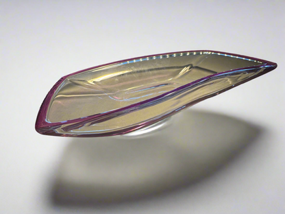 Purple Banded MCM Rectangular Dish