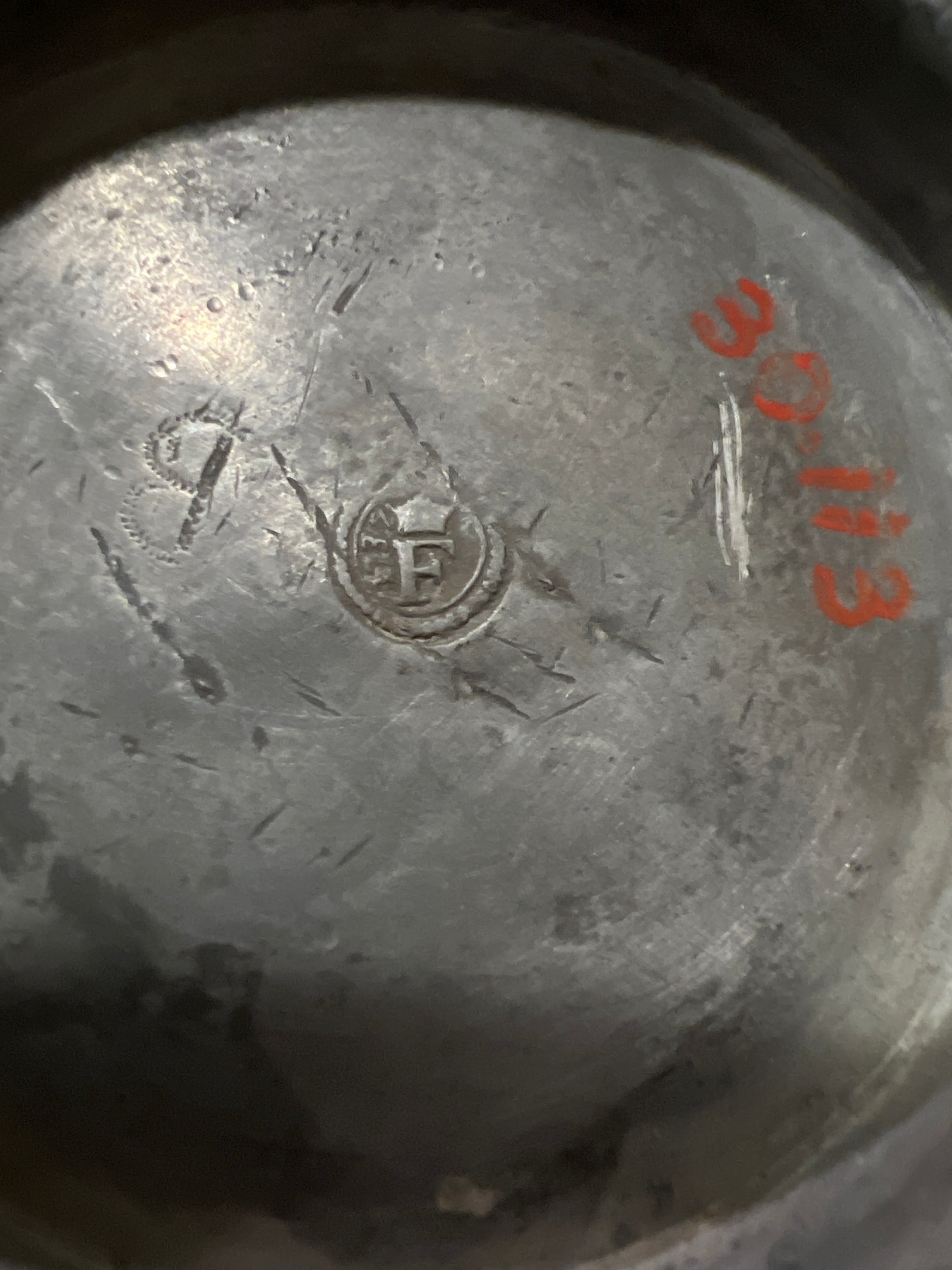 Vintage Black Metal Bowl