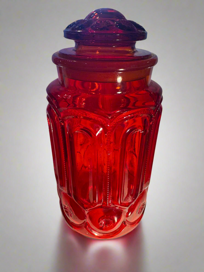 Large Red Patterned Jar