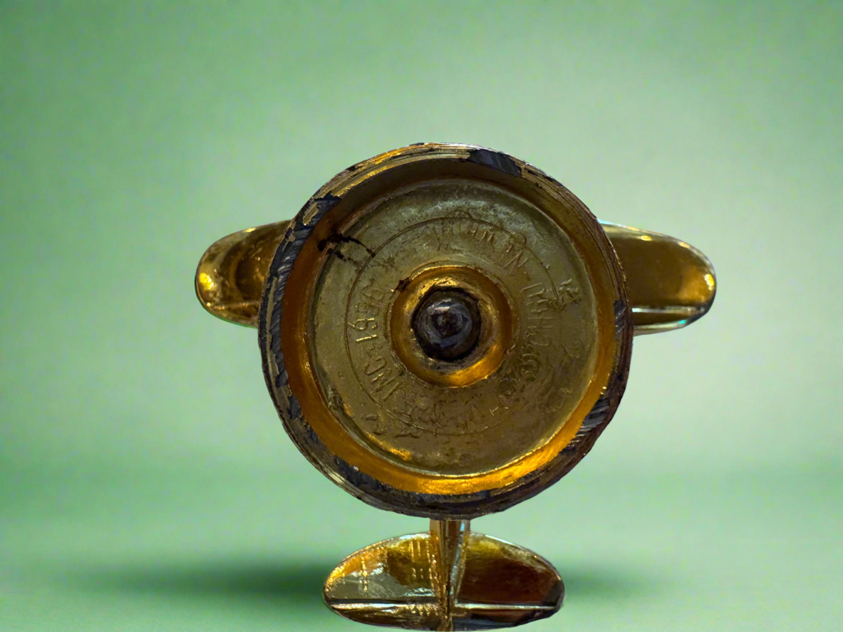 WWII Era Golden Plane Decoration