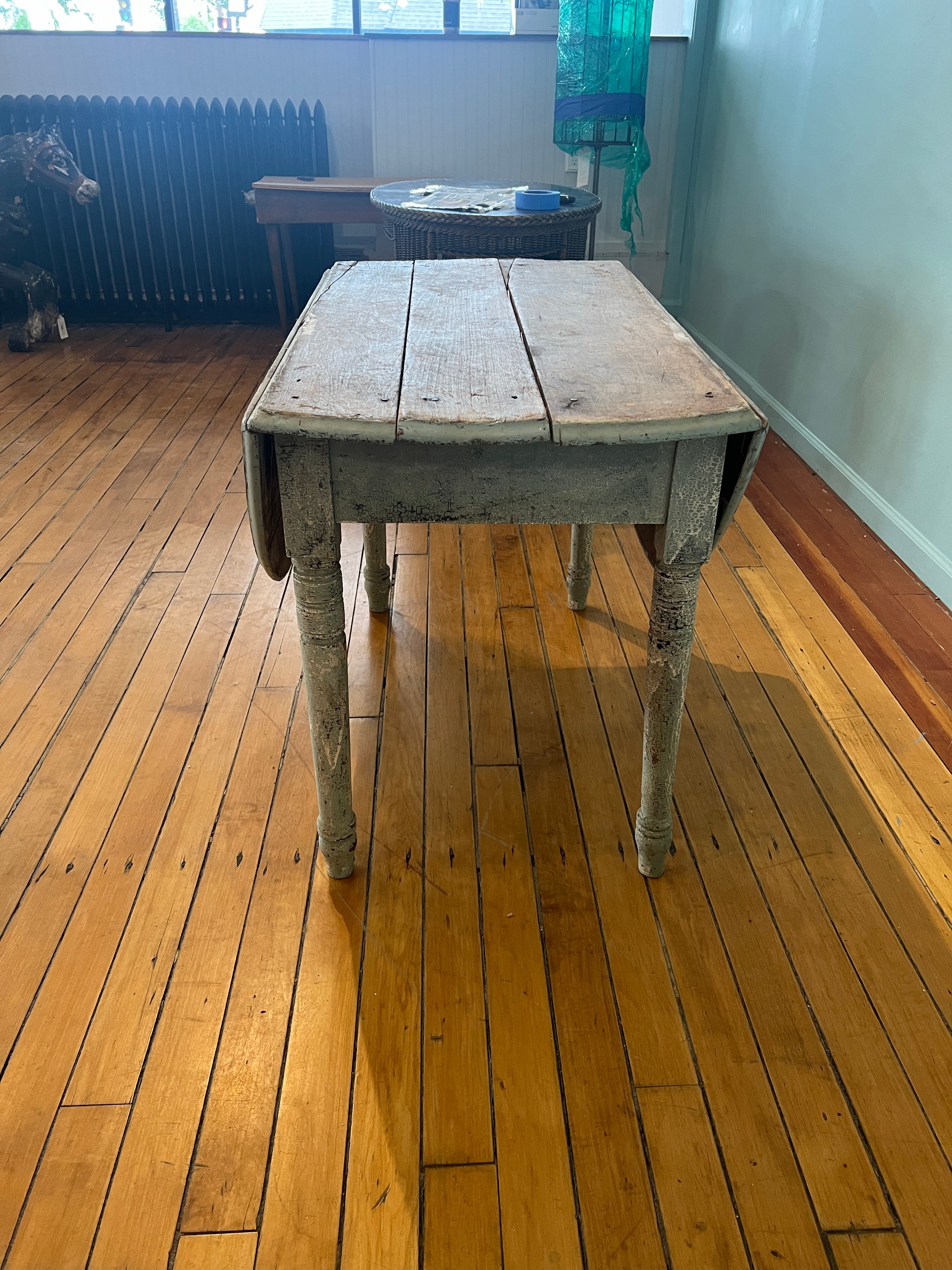 Antique Chippy Drop Leaf Table