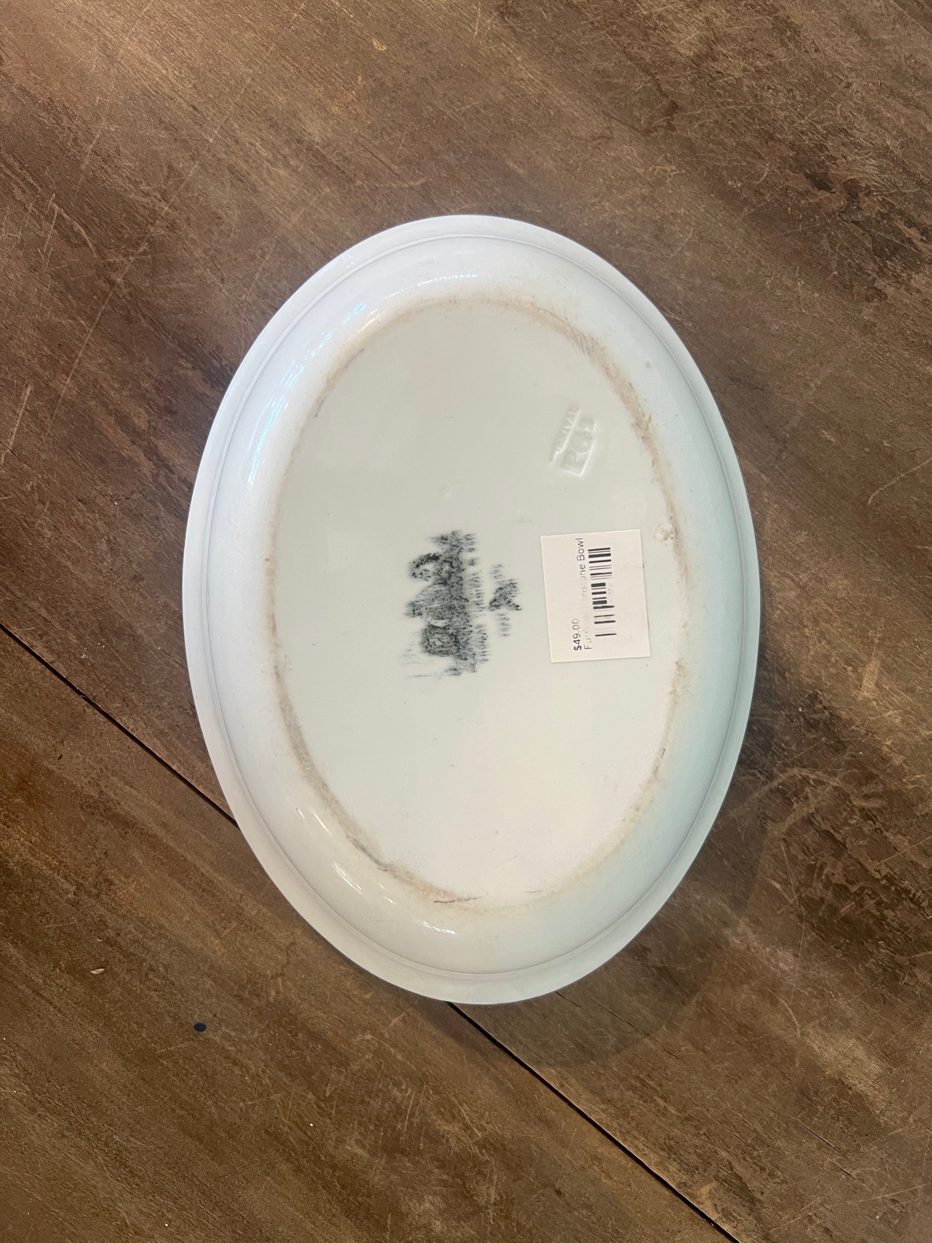 Antique Furnival Ironstone Serving Bowl