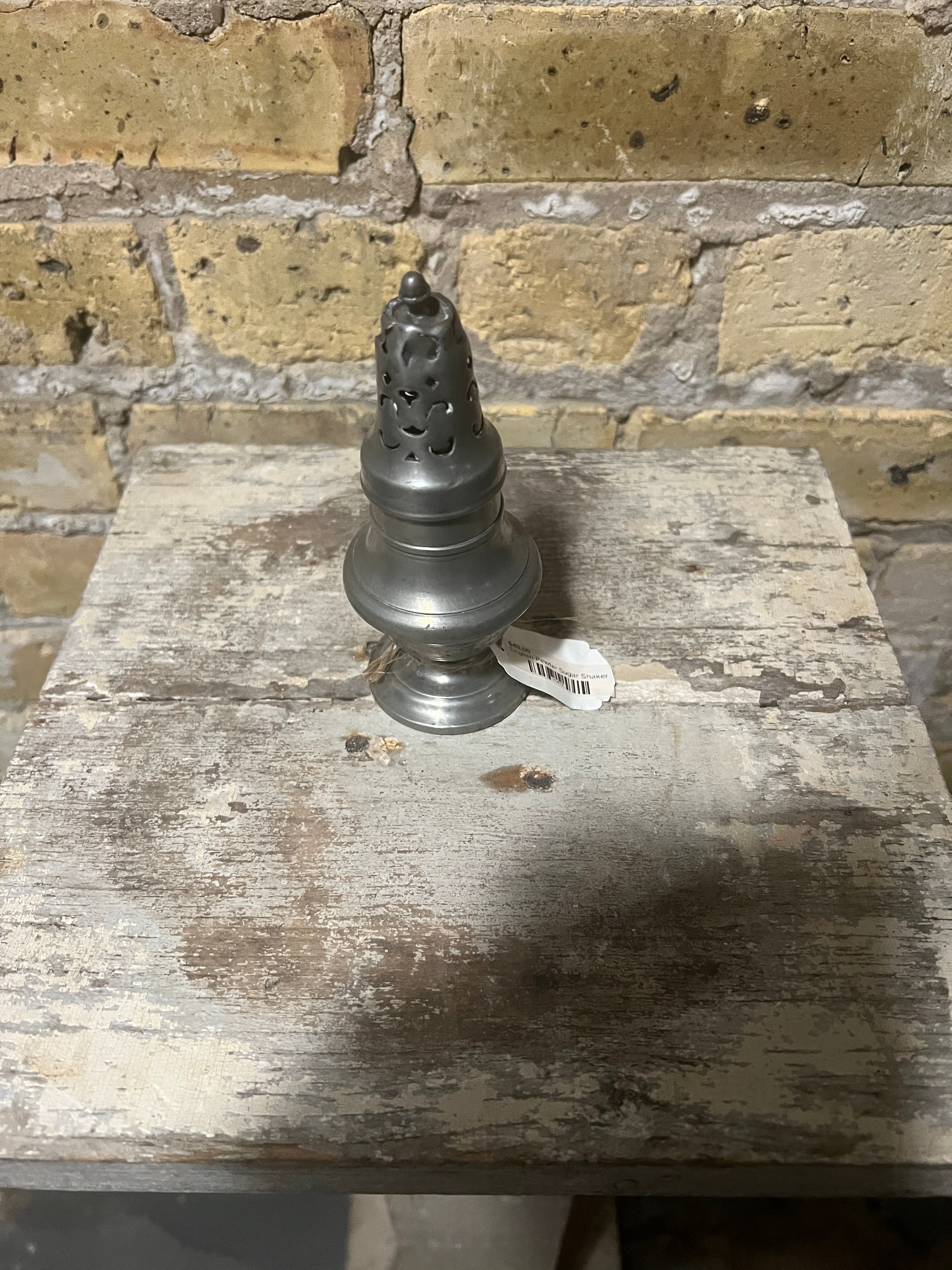 English Pewter Sugar Shaker