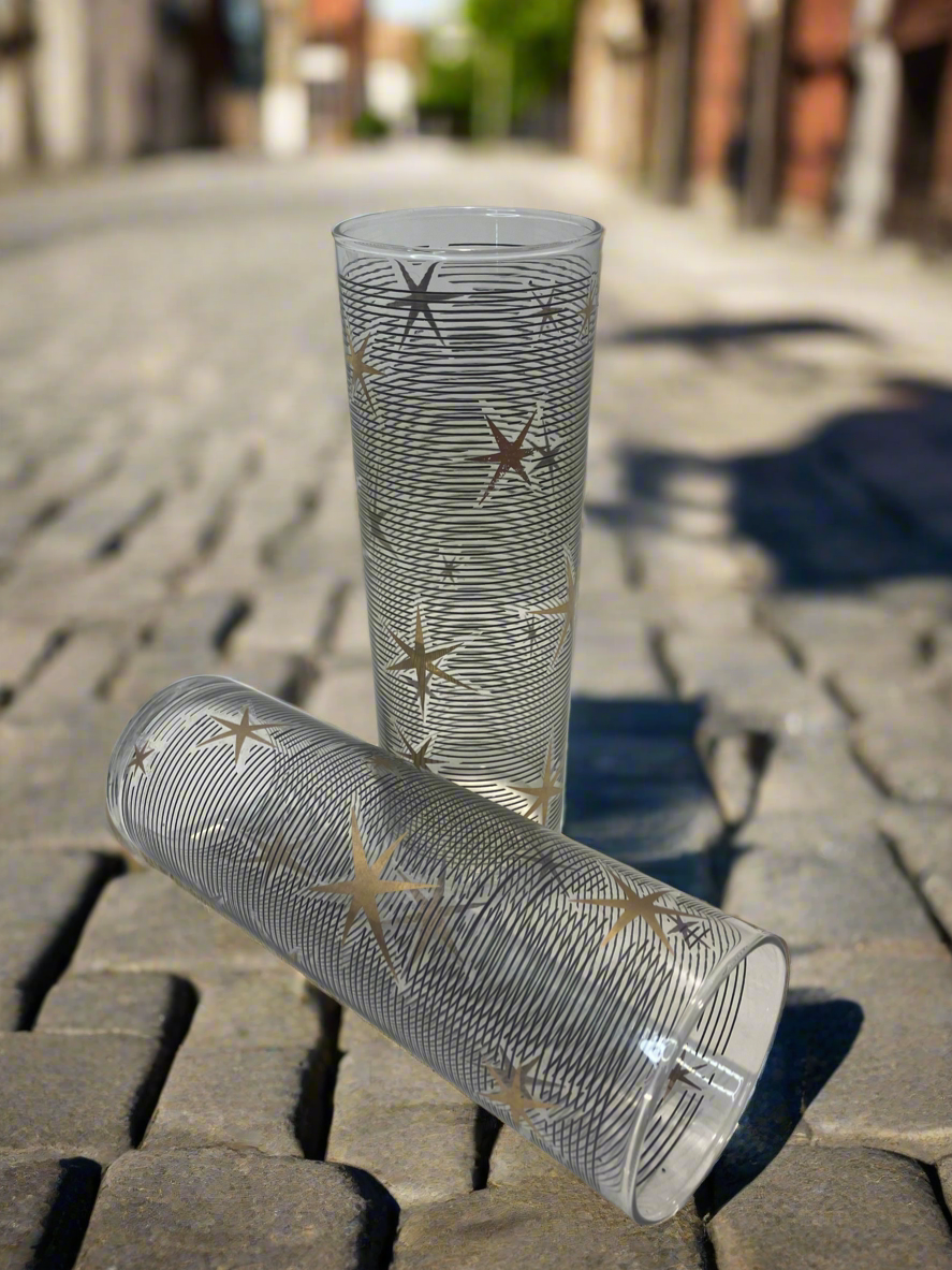 Libby Gold Atomic Tall Tumblers (Set of 4)