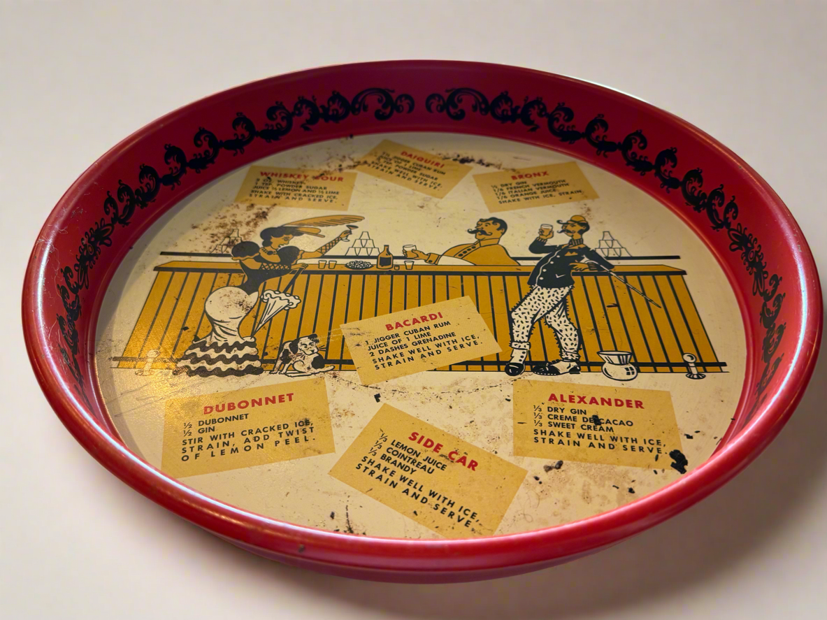 Metal Cocktail Bar Tray