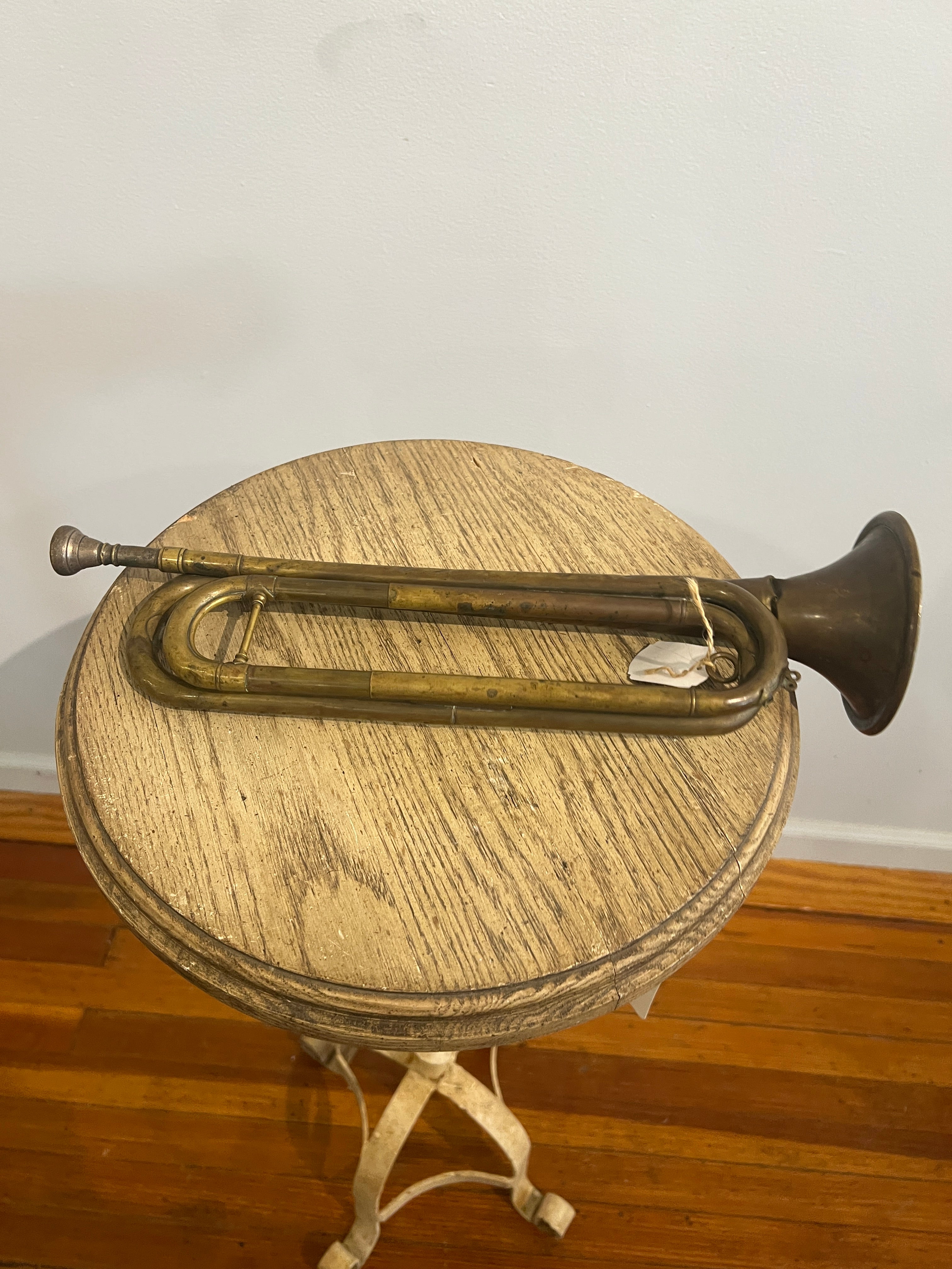 Brass military bugle