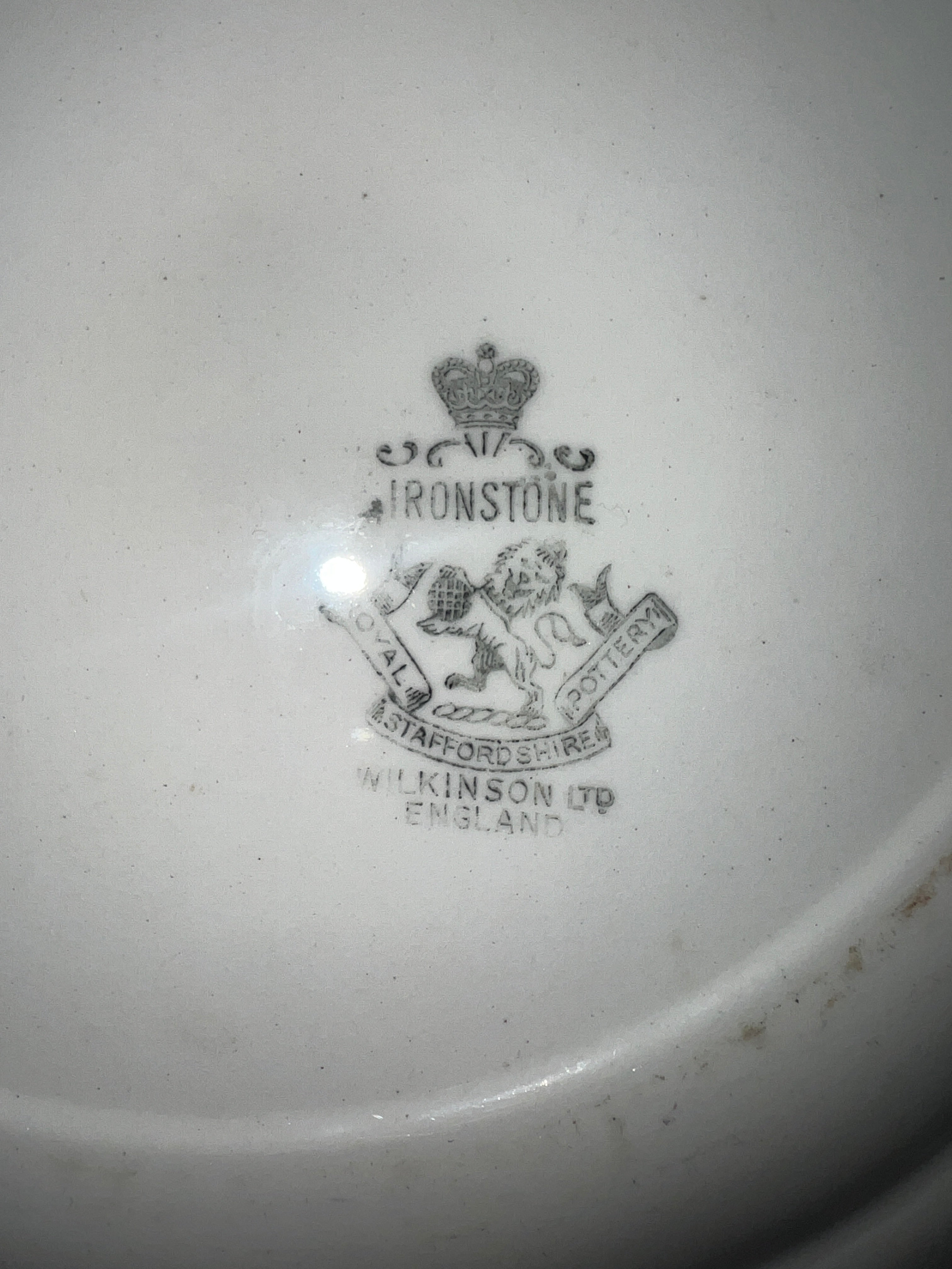 Royal Staffordshire Pottery Ironstone Plate