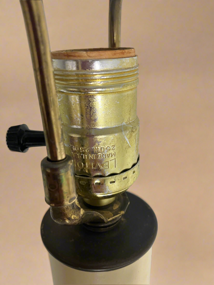 Vintage Brass Candlestick Style Table Lamp