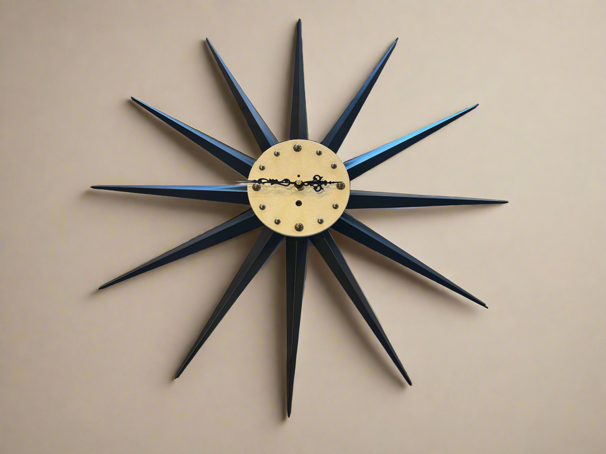 MCM West Germany Sunburst Clock
