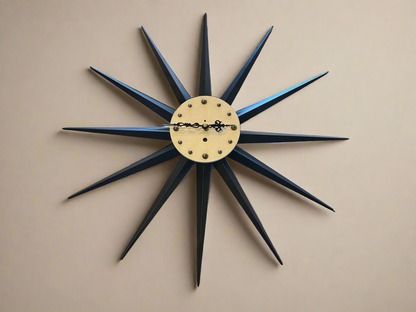 MCM West Germany Sunburst Clock