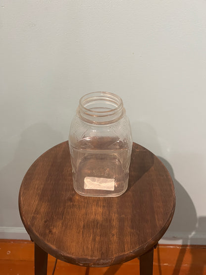 Antique glass jar