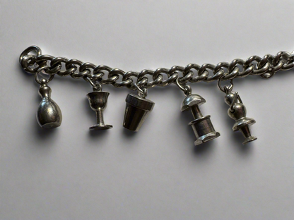 Vintage Silver Charm Bracelet