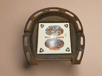 Mount Rushmore Dakota Horseshoe Ashtray