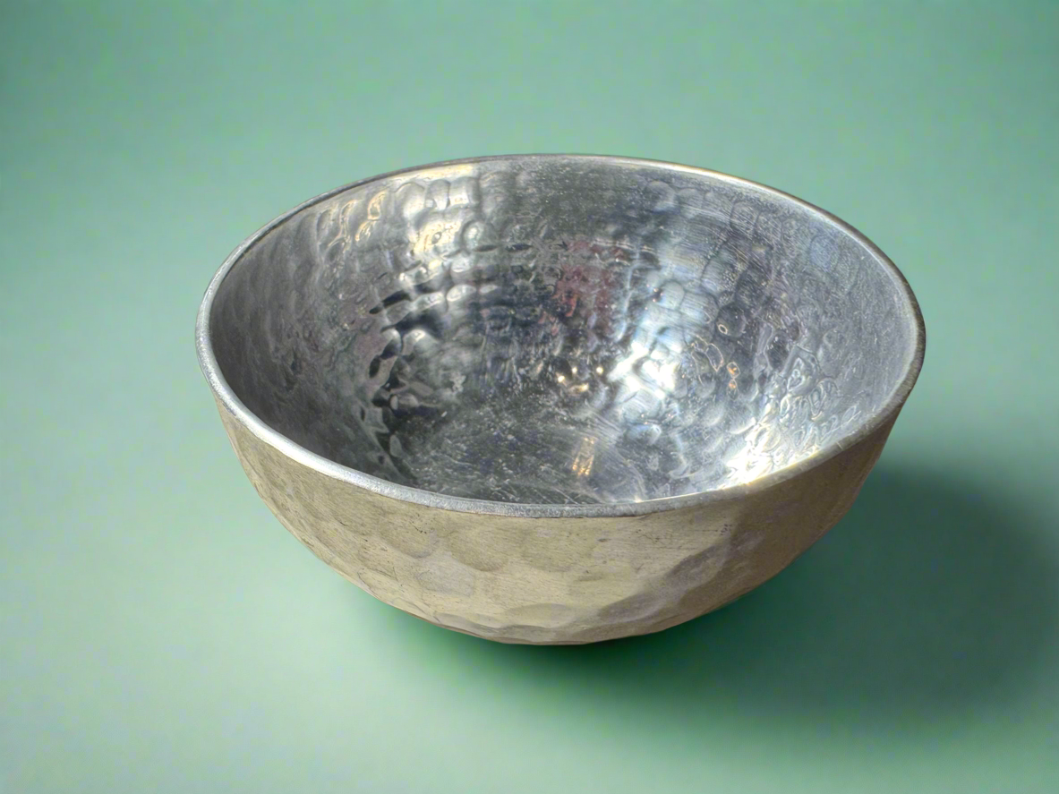 Hammered Aluminium Bowl