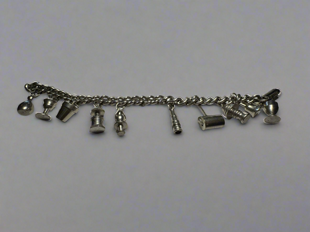 Vintage Silver Charm Bracelet