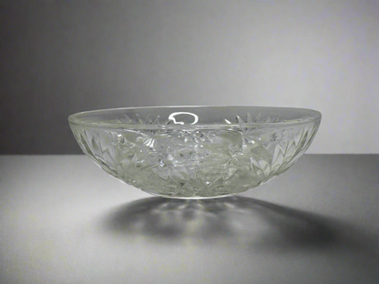 Cut Glass Style Pressed Bowl
