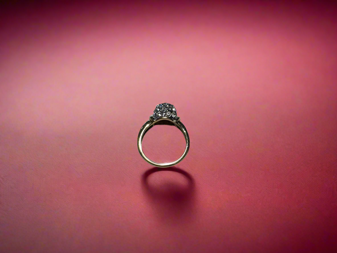 Gold Plated Cluster Ring