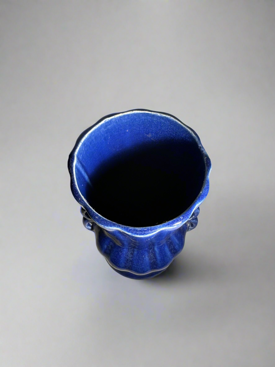 Blue McCoy Pottery Vase