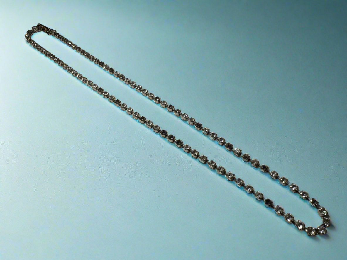 Prong set Rhinestone Necklace