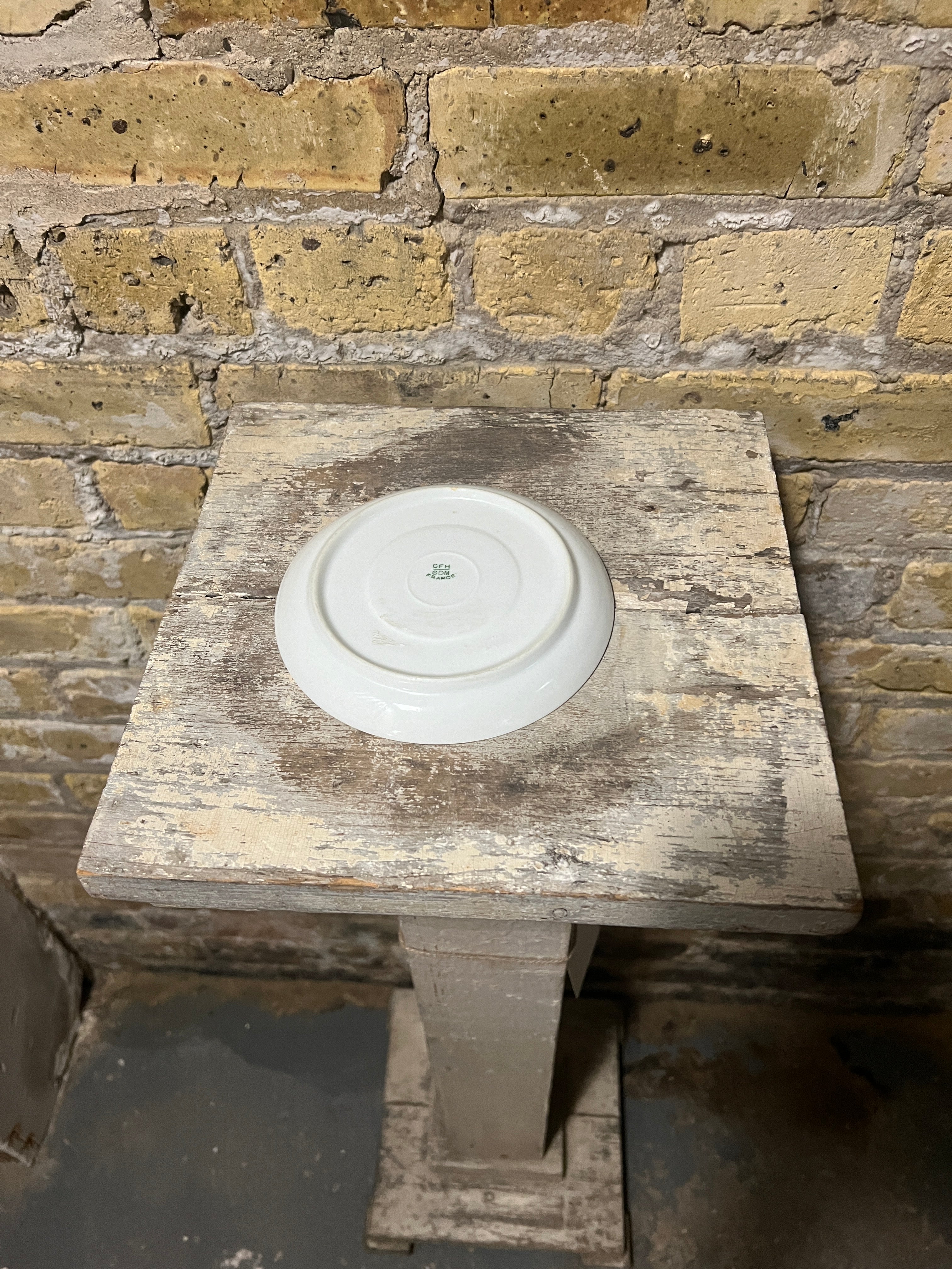 French White Porcelain Plate