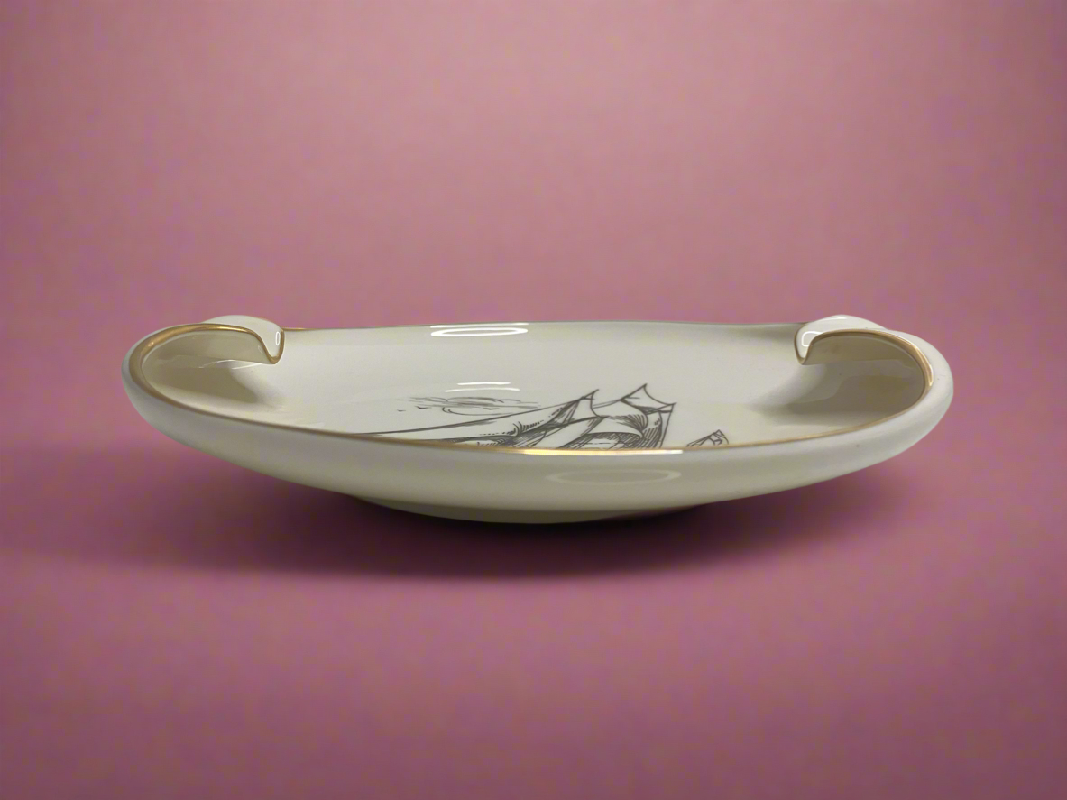 Schooner Columbia Lenox Porcelain Ashtray