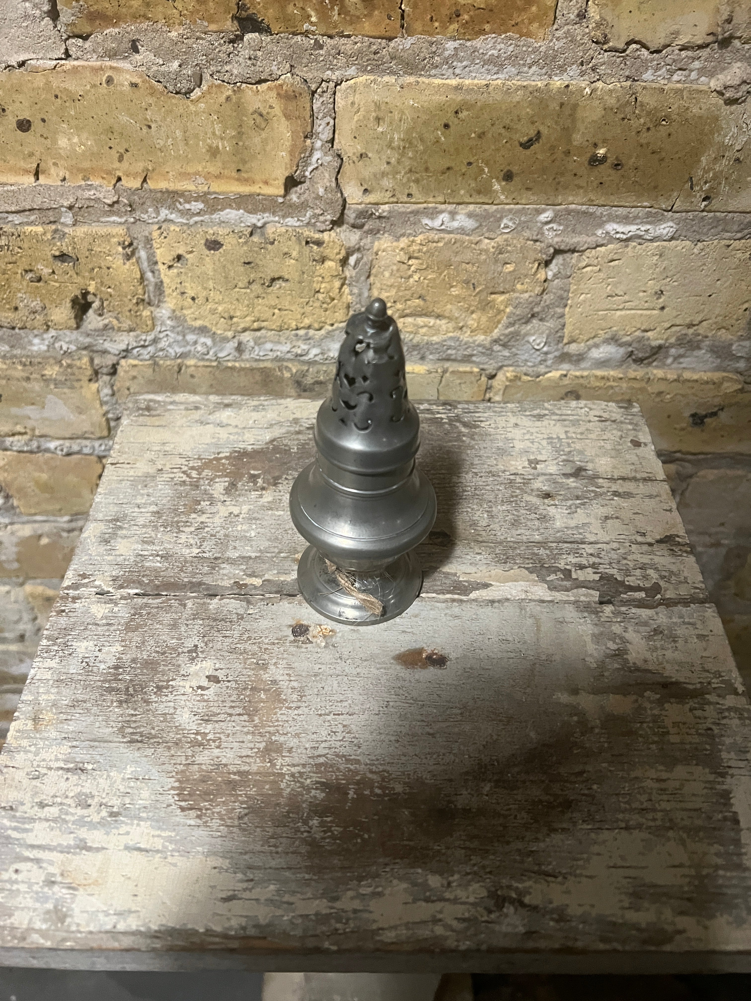 English Pewter Sugar Shaker