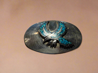 Eagle Turquoise Belt Buckle