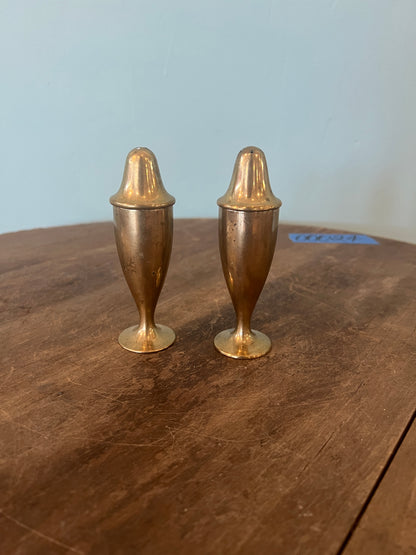 Brass Tall Salt & Pepper Set