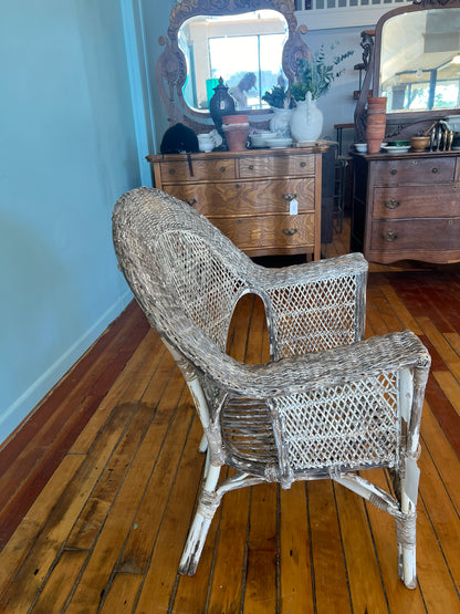 Vintage Wicker Arm Chair