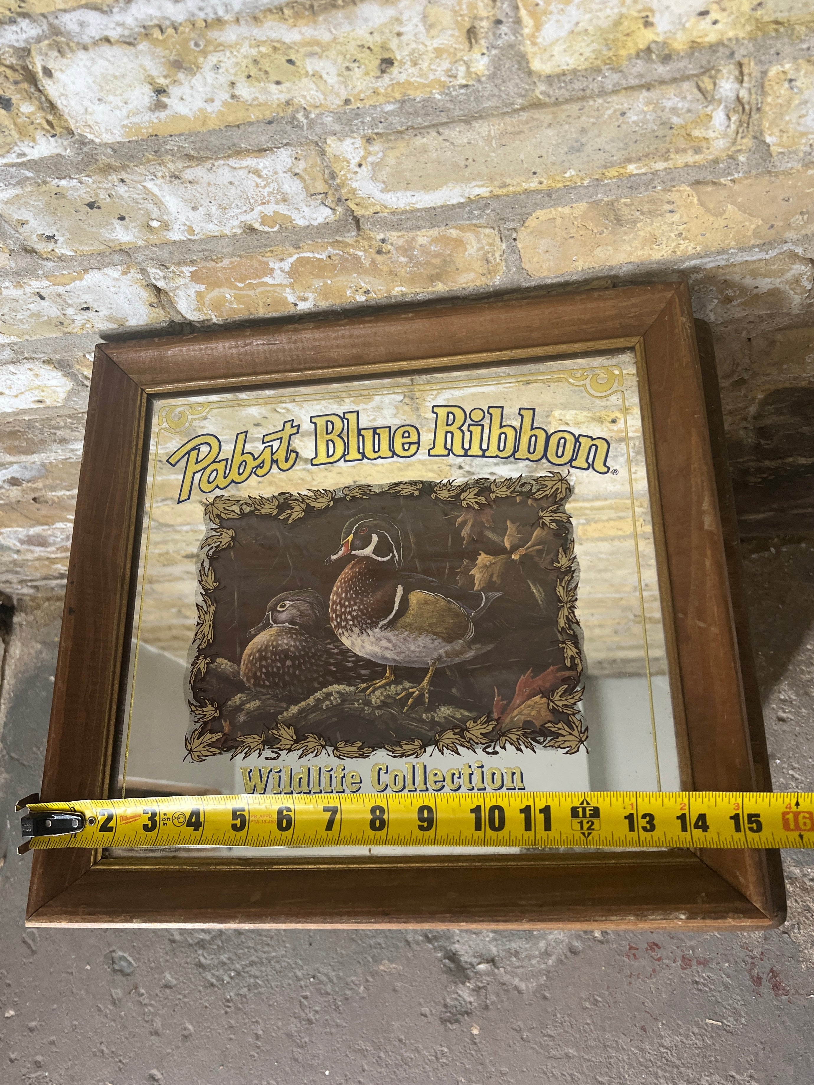 1990 Pabst Blue Ribbon Wildlife Collection "Wood Ducks" Mirror