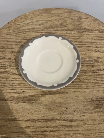 Grey Buffalo China Saucer