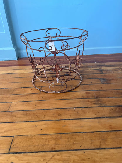 Antique Iron Plant Stand/Side Table