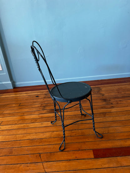 Grey Ice Cream Parlor Chair