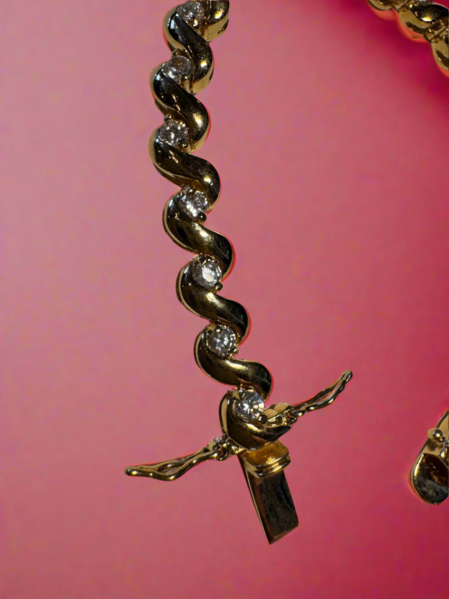 Gold Plated Wave Bracelet