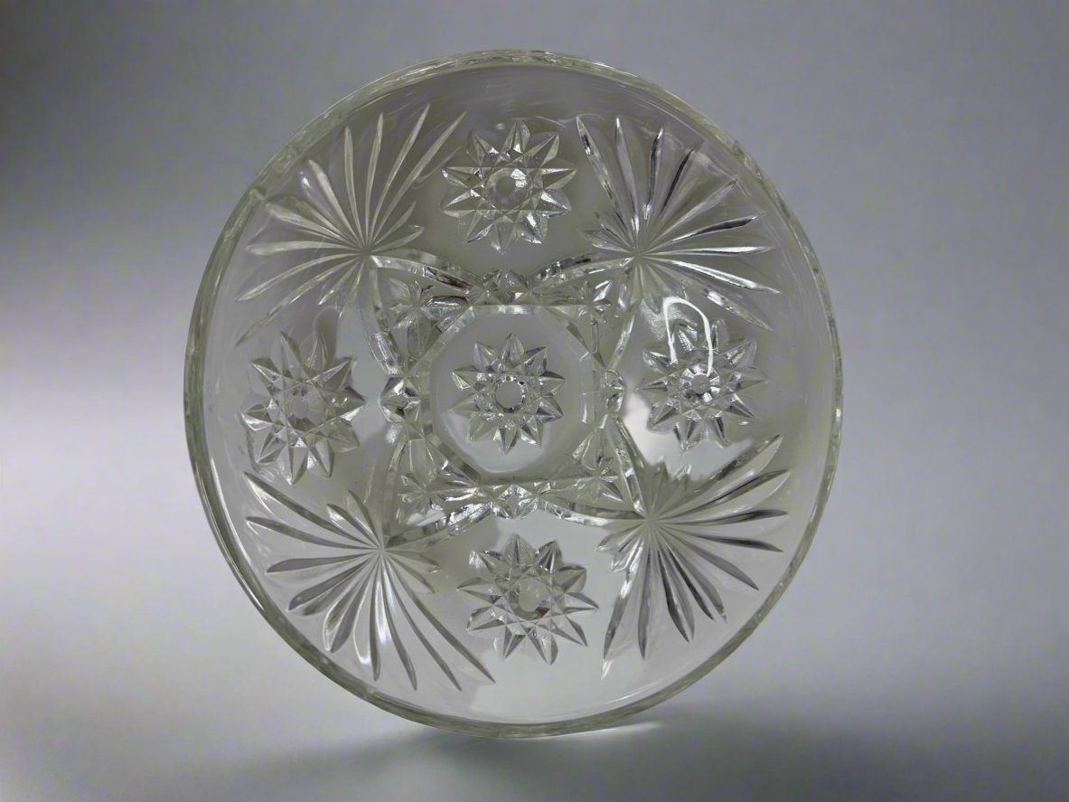 Cut Glass Style Pressed Bowl
