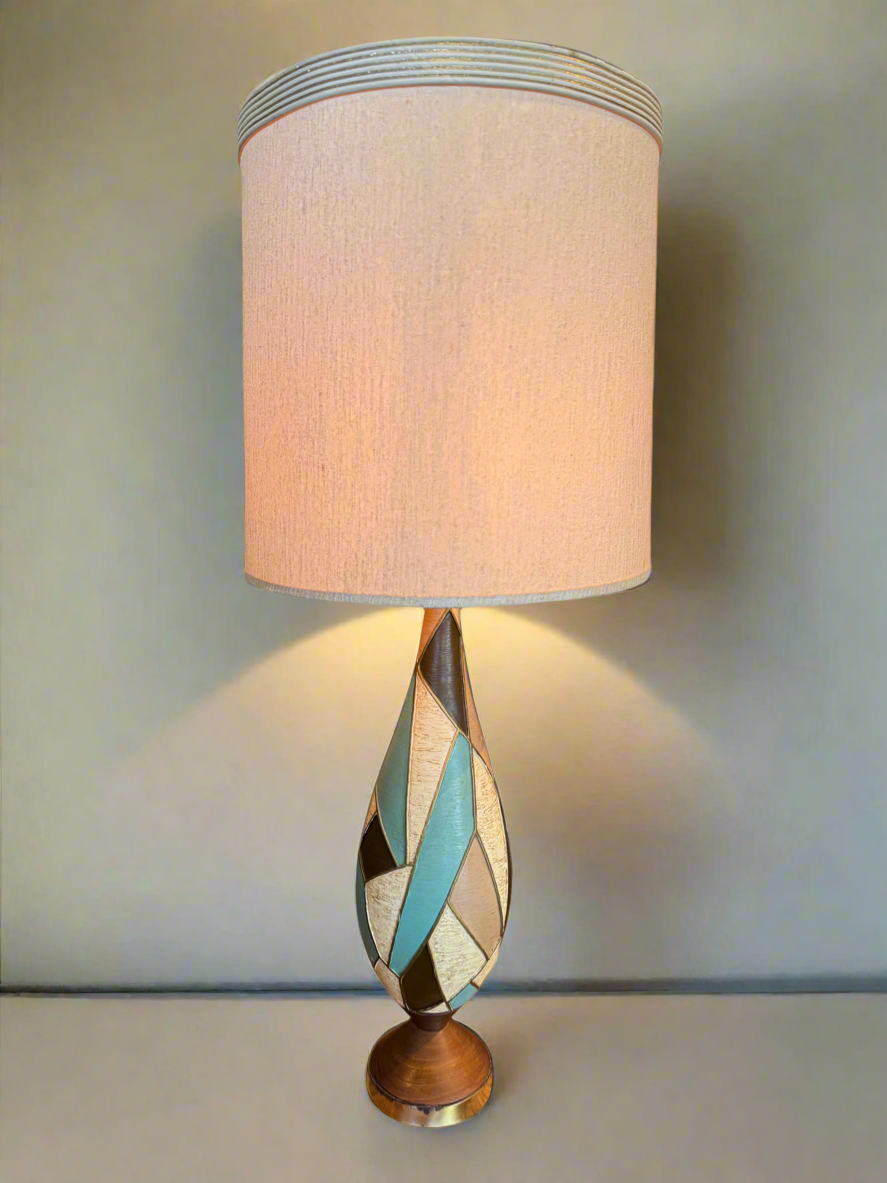 MCM Abstract Teardrop Table Lamp