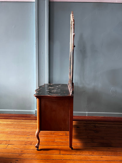 1920’s Serpentine Vanity w/ Mirror
