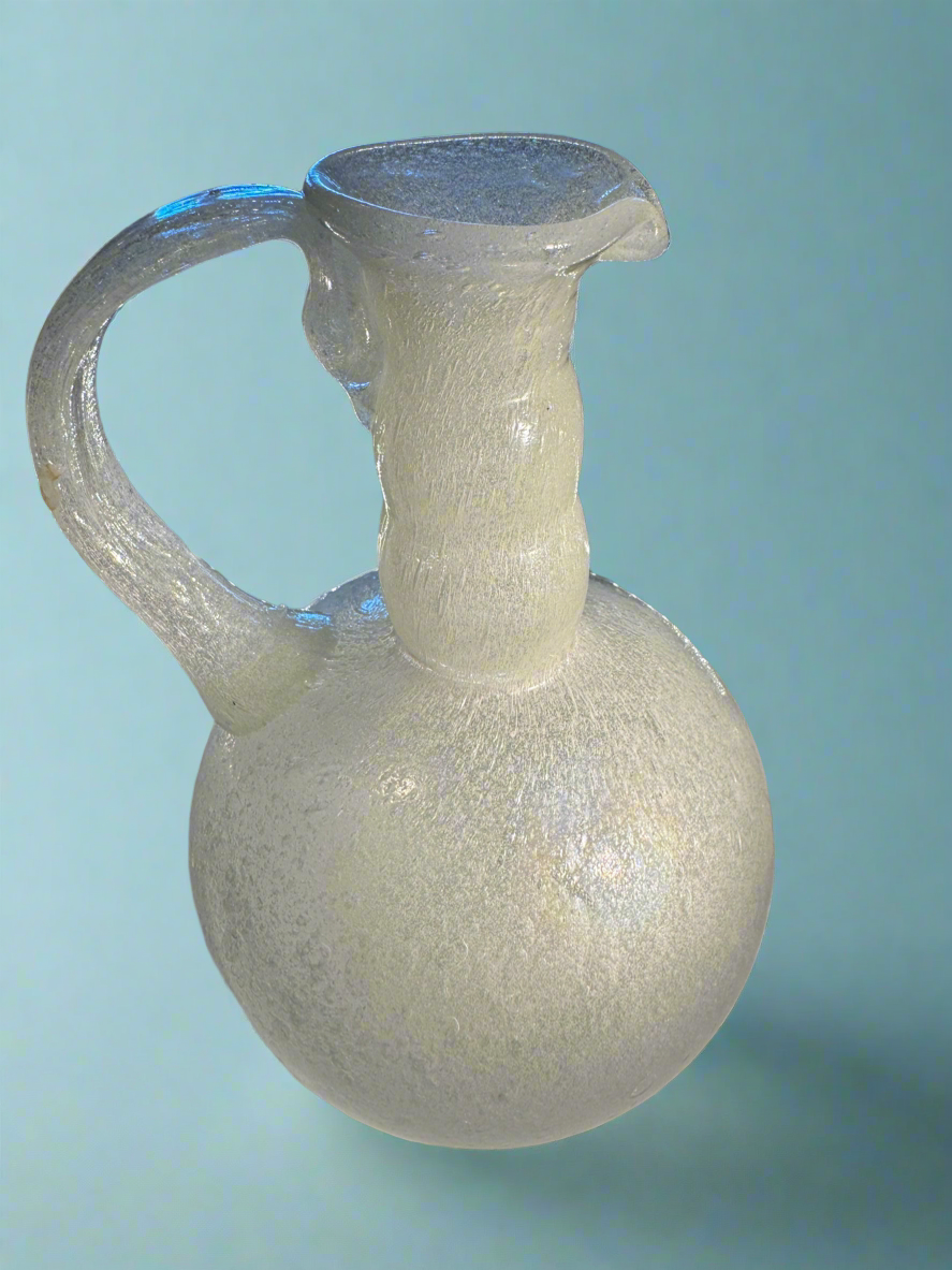 Bubble Frosted Glass Pitcher