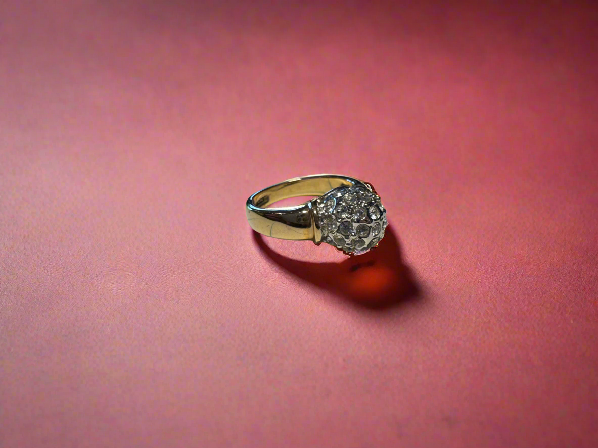 Gold Plated Cluster Ring