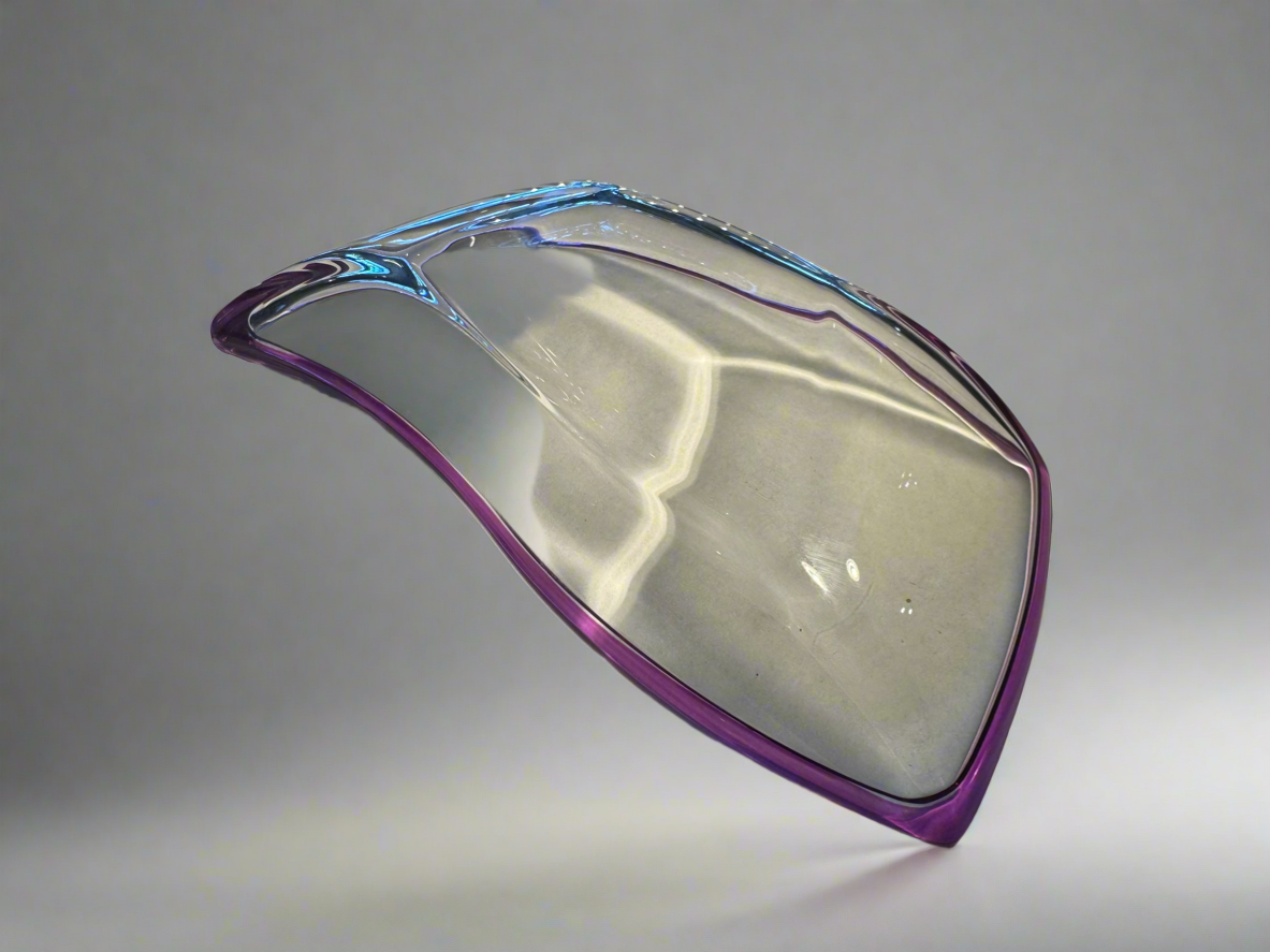 Purple Banded MCM Rectangular Dish