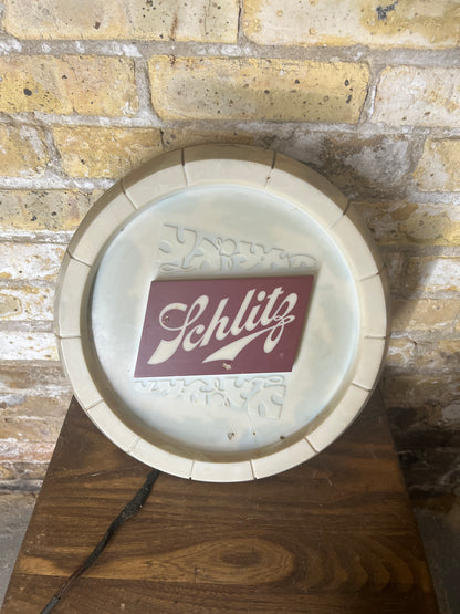 Schlitz Beer Lighted Bar Sign