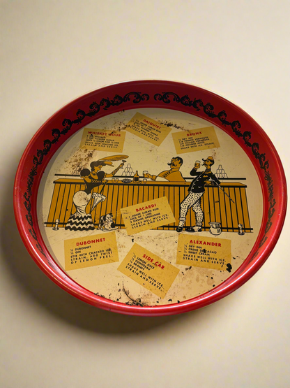 Metal Cocktail Bar Tray