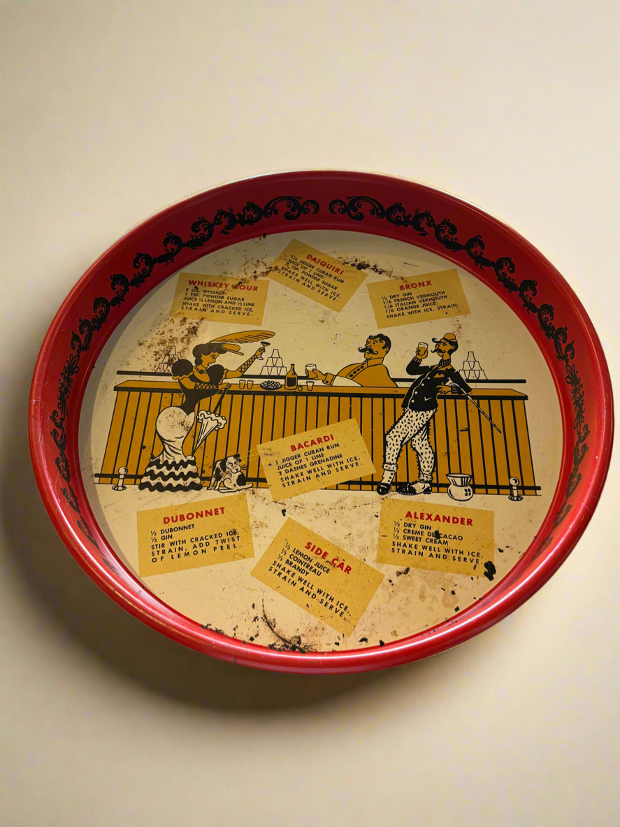 Metal Cocktail Bar Tray
