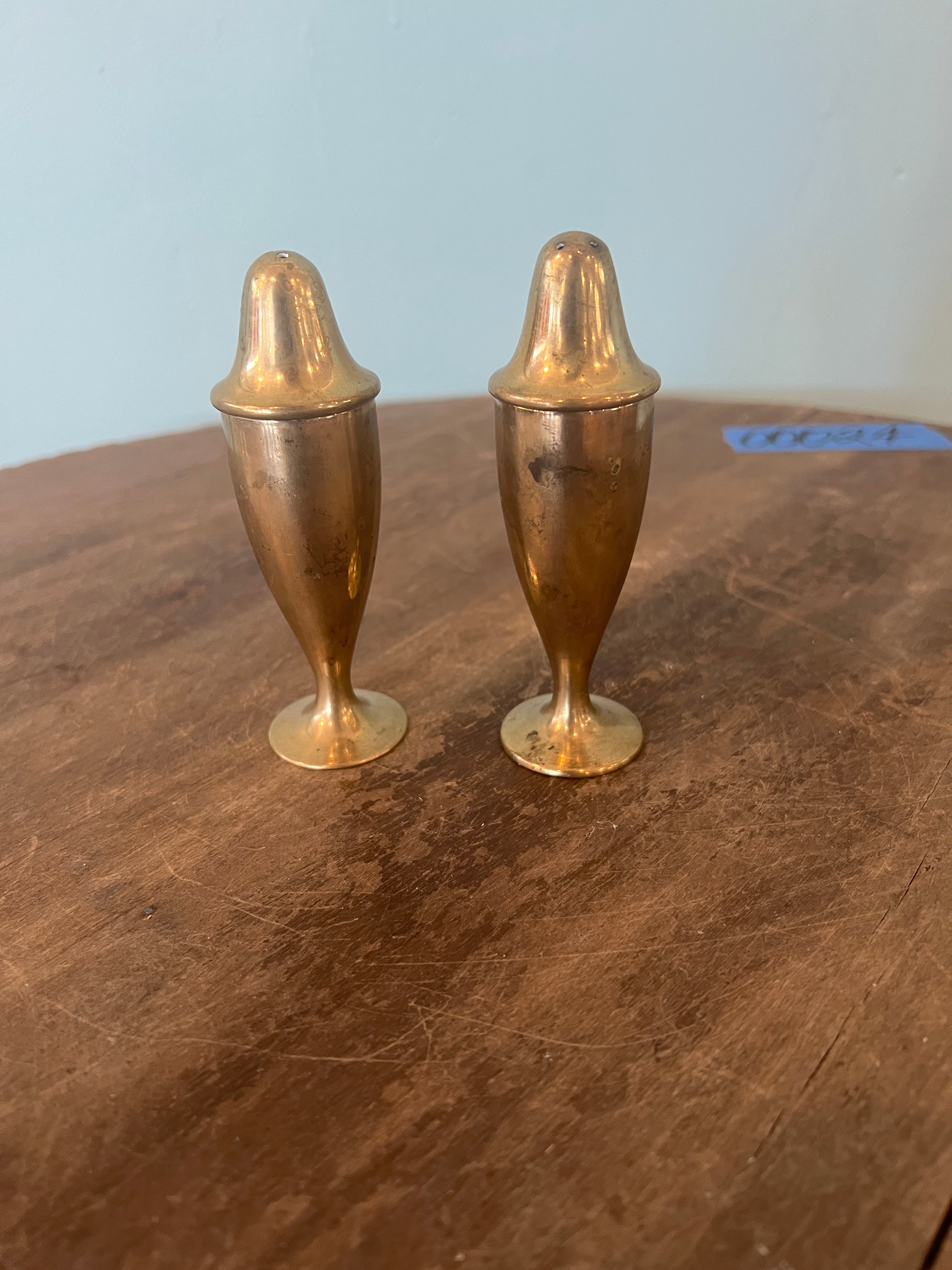 Brass Tall Salt & Pepper Set