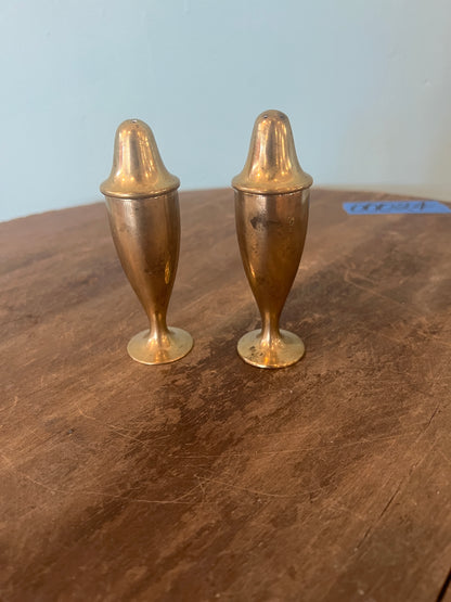 Brass Tall Salt & Pepper Set