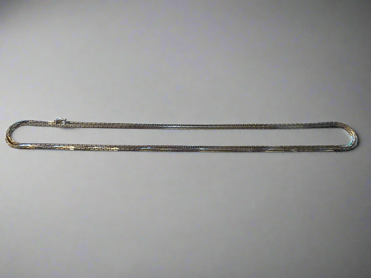 Les Bernard Inc. Flat Brick Link Chain Necklace
