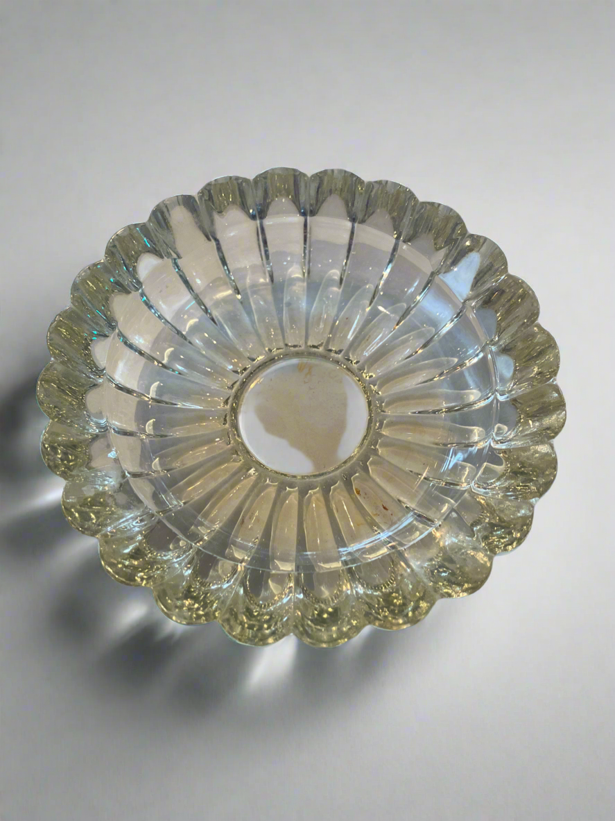 Vintage Pressed Glass Ashtray
