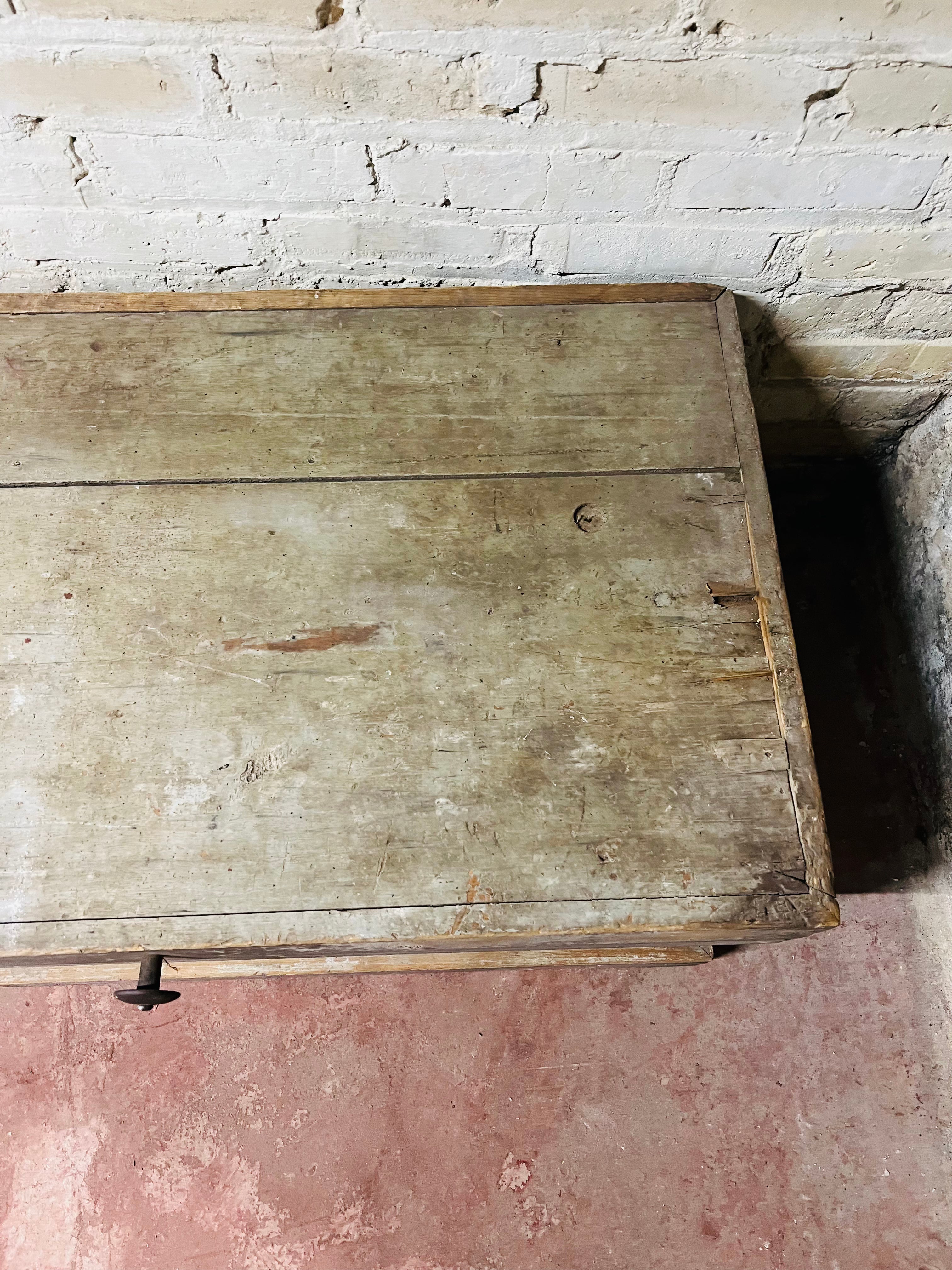 Antique Country Painted Blanket Chest